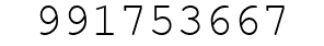 Number 991753667.
