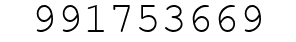 Number 991753669.