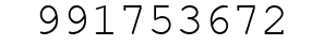 Number 991753672.