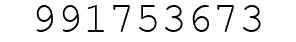 Number 991753673.