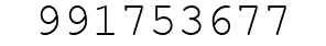 Number 991753677.