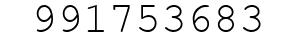 Number 991753683.