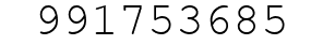 Number 991753685.