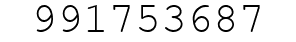 Number 991753687.