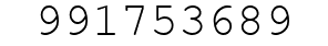 Number 991753689.