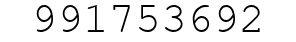 Number 991753692.