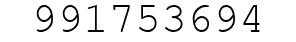 Number 991753694.