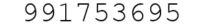 Number 991753695.