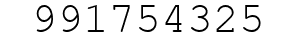 Number 991754325.