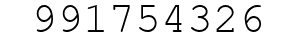 Number 991754326.