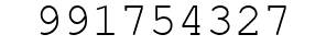 Number 991754327.