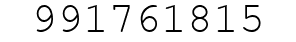 Number 991761815.