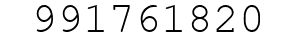 Number 991761820.