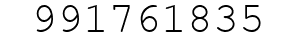 Number 991761835.