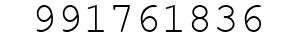 Number 991761836.