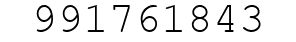 Number 991761843.