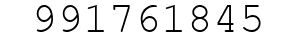 Number 991761845.
