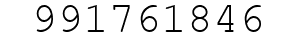Number 991761846.