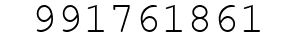 Number 991761861.