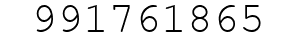 Number 991761865.