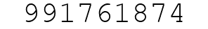 Number 991761874.