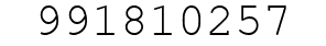 Number 991810257.