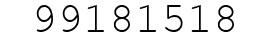 Number 99181518.