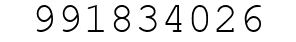 Number 991834026.