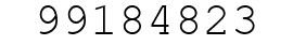Number 99184823.