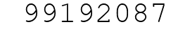 Number 99192087.