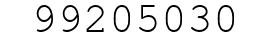 Number 99205030.