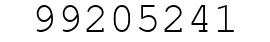 Number 99205241.