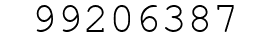 Number 99206387.