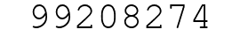 Number 99208274.