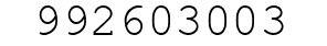 Number 992603003.