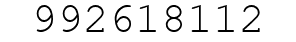 Number 992618112.