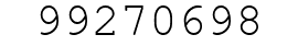 Number 99270698.