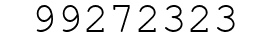 Number 99272323.