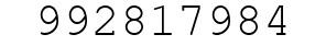 Number 992817984.