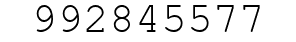 Number 992845577.