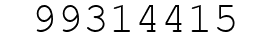 Number 99314415.