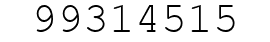 Number 99314515.
