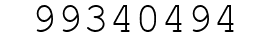Number 99340494.