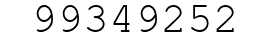 Number 99349252.