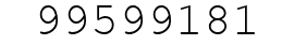 Number 99599181.