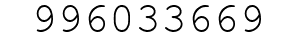 Number 996033669.