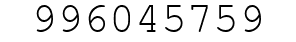 Number 996045759.