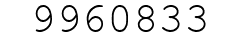 Number 9960833.