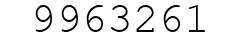 Number 9963261.