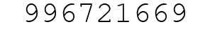 Number 996721669.